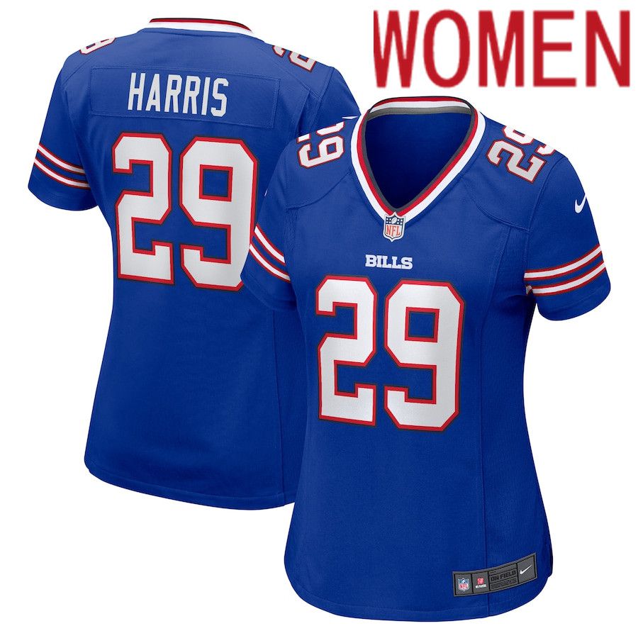 Women Buffalo Bills #29 Tim Harris Nike Royal Game NFL Jersey